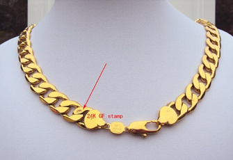 Heavy, 24kgold, Men  Necklace, Jewelry