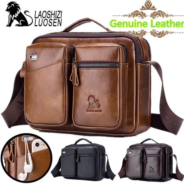 Brown Leather Messenger Satchel Bag For Men – The Real Leather Co