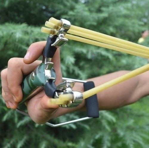 Powerful Sling Shot Catapult Outdoor Hunting Fishing Slingshot Accessories