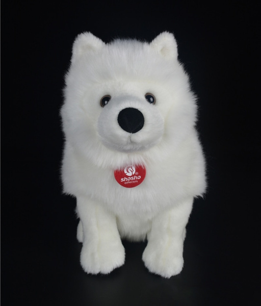 white dog doll