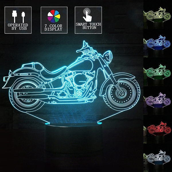 motorbike bedside lamp