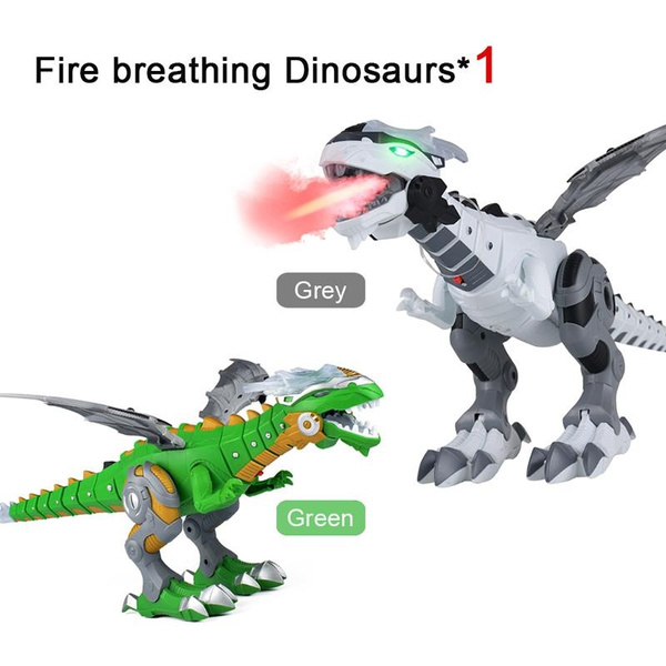 Electric Walking Dragon Toy Fire Breathing Water Spray Dinosaur Christmas Gift~ 