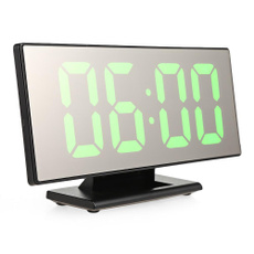 New Upgrate Digital Alarm Clock LED Mirror Clock Multifunction Snooze Display Time Night Led Table Desktop reloj despertador