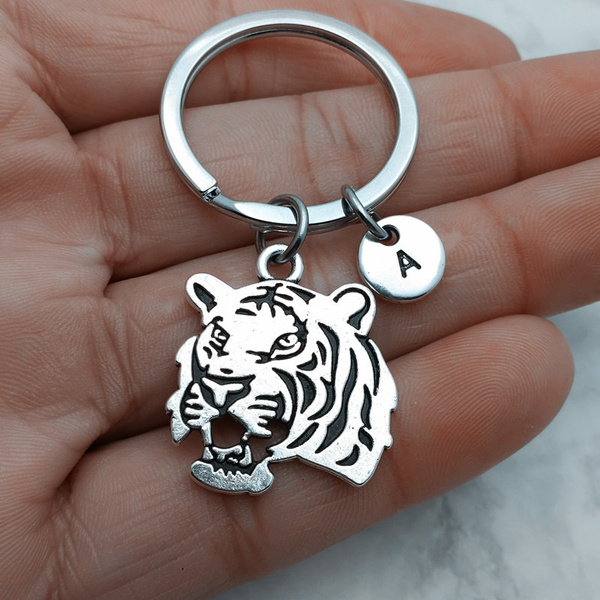 White Tiger Photo Keyring Animal Gift AT-48K 