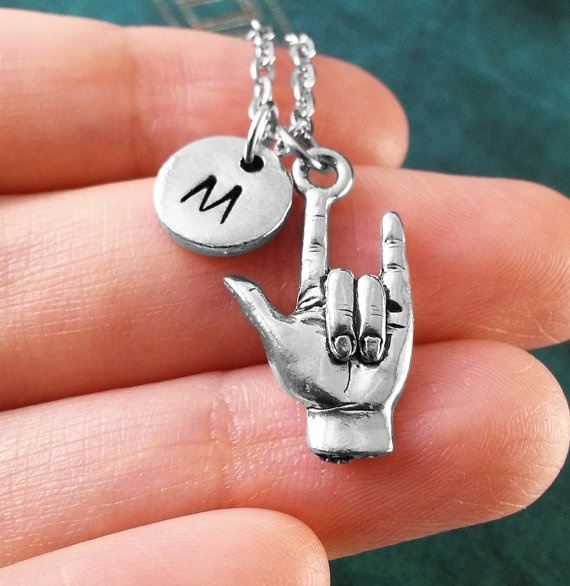 I love you sign clearance language pendant