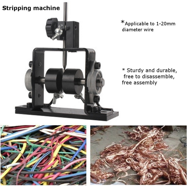 Electric Wire Stripping Machine Copper Cable Peeling Stripper Metal Tool Recycle 
