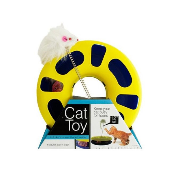 Ball Track Cat Toy With Mouse Swatter Wish
