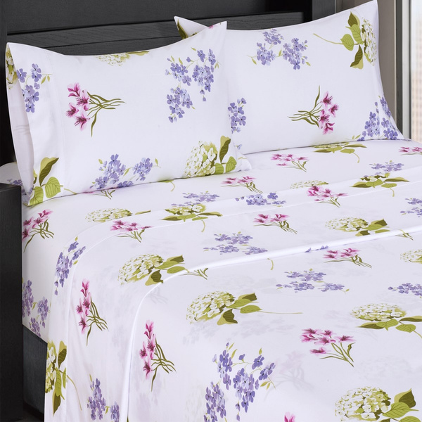 Royal Hotel Bedding Blossom Fl, Split Top Queen Bed Sheets