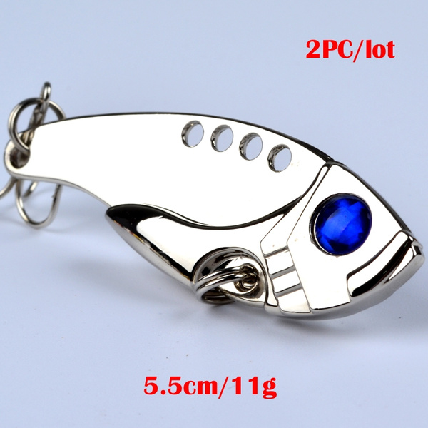 2pc/set Fishing Lures White Feather 6# Hook Spoon Lure 10g-11g Metal Fishing  Bait Gold/silver Fishing Tackle
