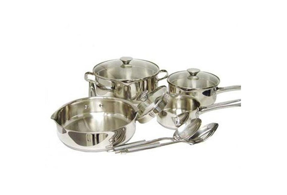 Wearever Cook N Strain Red 10pc Cookware Set 