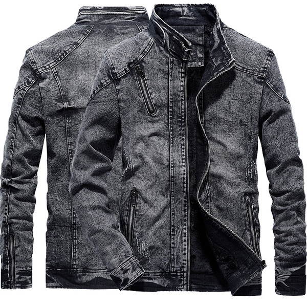 Men's Denim jacket with fur – Fur Caravan