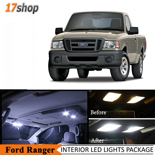 White LED Interior Light Package Kit for 1998 2011 Ford Ranger and