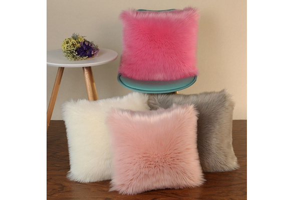 furry cushion covers