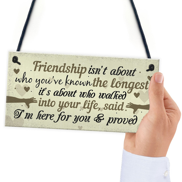 Friendship Plaques Gifts For Women Best Friend Christmas Thank You Birthday Sign 