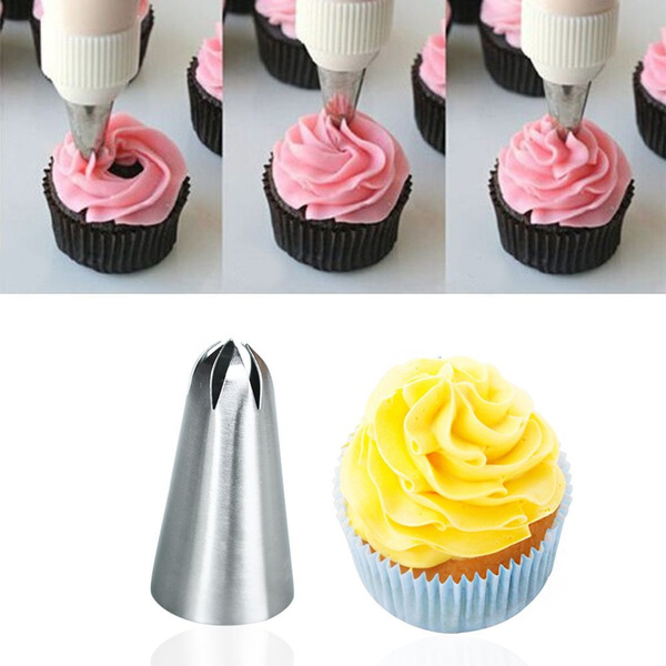 Pastry Tips Ice Cream Tool Icing Piping Nozzles Cake Decorating Baking Mold 
