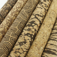Natural Vegan Cork Leather Fabric Bag Shoes Garment Sewing Decor By Metre Crafts