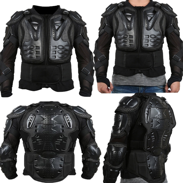 Full Motorcycle Body Armor Shirt Jacket Motocross Back Shoulder