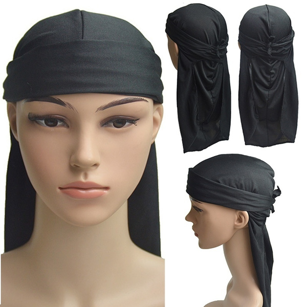 Velvet Durag / Du-rag / Do-rag / Bandana - Unisex - Black