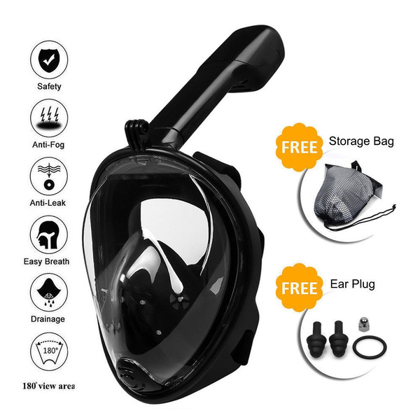 Anti-Fog Diving Full Face Mask Surface Snorkel Swimming Tool Scuba Pipe ...