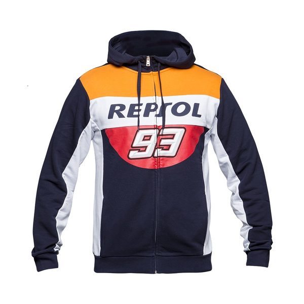 2018 Winter 100% Cotton Marquez 93 MM93 Repsol Zip Hoodie Moto GP for ...
