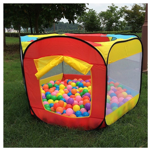 New Indoor Outdoor Kids Play House Easy Folding Ball Pit Hideaway Tent Play AD 