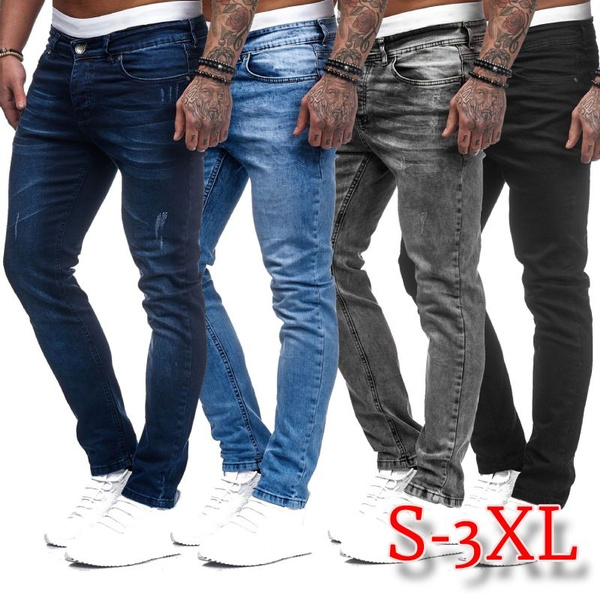 S 3xl Men Fashion Herren Jeans Hose Denim Stretch Jeanshose Casual Denim Pants Slim Fit Jeans Plus Size Men Pants Wish