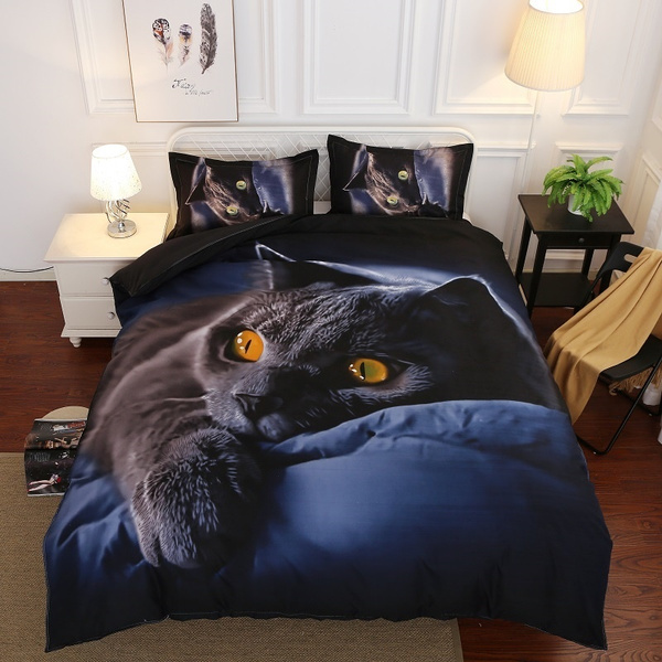 black cat duvet set