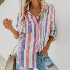 blouse, rainbow, Plus Size, Shirt
