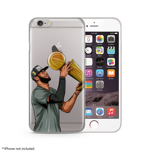 LeBron James Basketball Transparent Soft TPU Phone Case Phone Cover for IPhone 5 5C 5S 6 6S 6Plus 6SPlus 7 7Plus 8 8Plus X SE