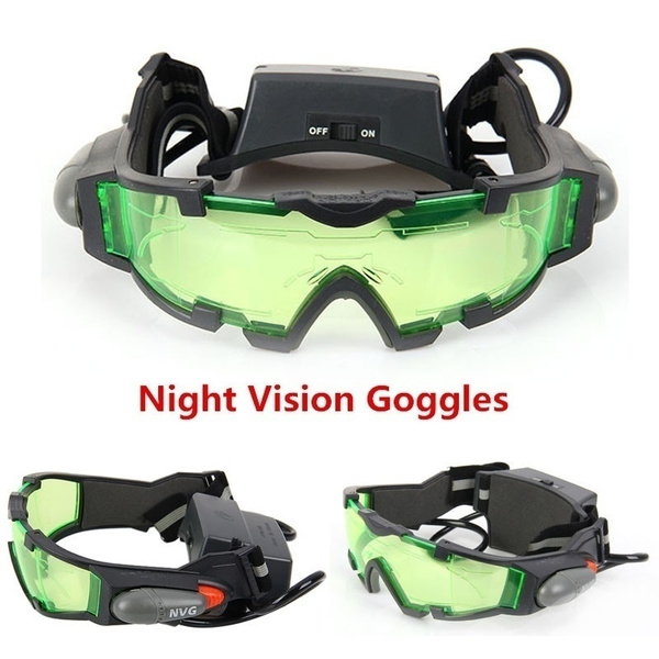 Gafas De Visión Nocturna Con Lentes Verdes Ajustables 