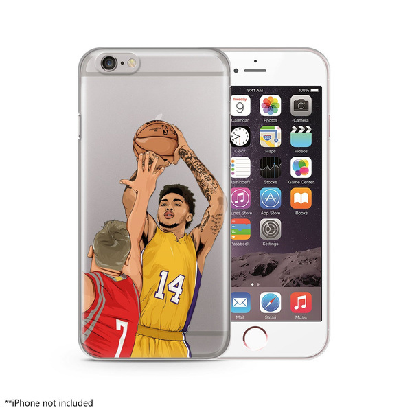 Brandon Ingram 14 Lakers Basketball Transparent Soft TPU Phone Case Phone Cover for IPhone 5 5C 5S 6 6S 6Plus 6SPlus 7 7Plus 8 8Plus X SE