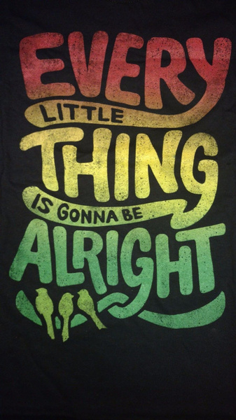 Details About Every Little Thing Is Gonna Be Alright Bob Marley Three Little Birds T Shirt Wish