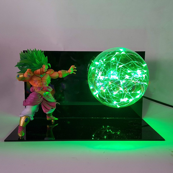 Dragon Ball Z Action Figures Toys Broly Green Power Anime Dragon Ball Super  Broly Led Lights