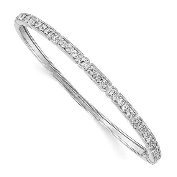 Shimmering Wish Bangle in Sterling Silver