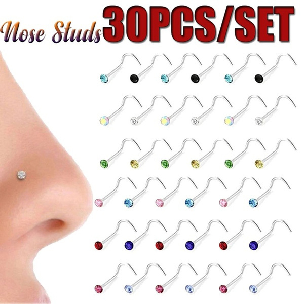 Nose stud store and ring set