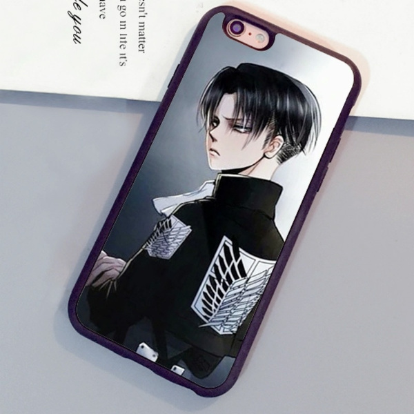 Attack on Titan Levi Ackerman Mobile Phone Case Coque For IPhone 6 6S Plus 7 7 Plus 5 5S 5C SE 4S Back Cover