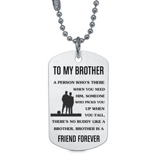 lettersnecklace, giftforbrother, tomybrother, Family