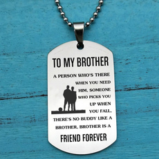 lettersnecklace, giftforbrother, tomybrother, Jewelry