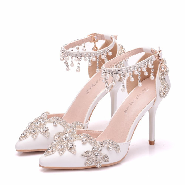 crystal queen wedding shoes