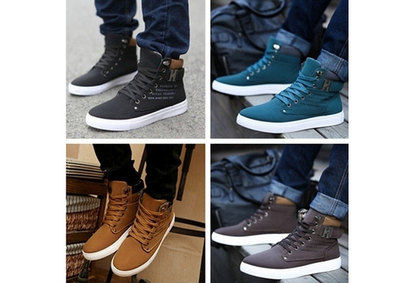 men's sneakers comfortable casual shoes canvas boots fashion shoes winter