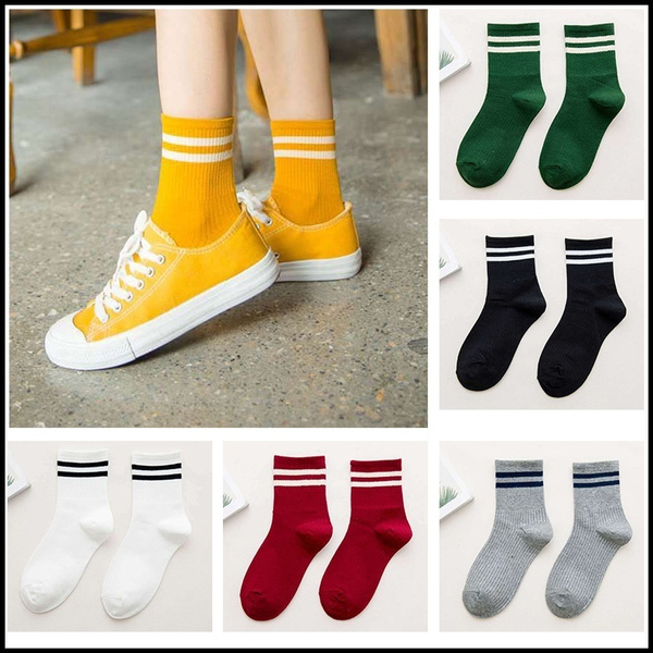 Fashion Unisex Socks Long Tube Warm Socks Cotton Socks Casual Soft ...