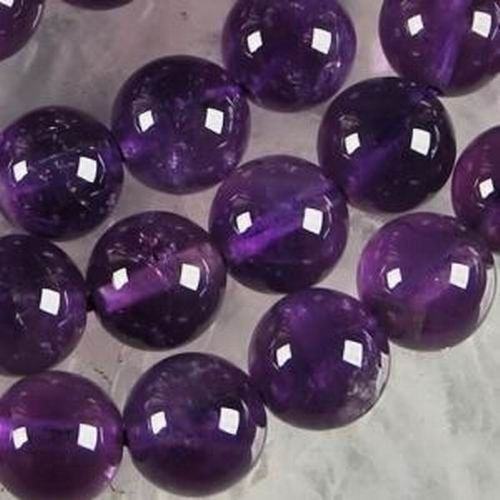New 6mm Russican Amethyst Round Gemstone Loose Beads 15” AAA 