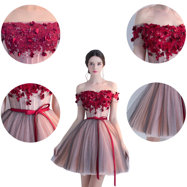 off the shoulder puffy dress
