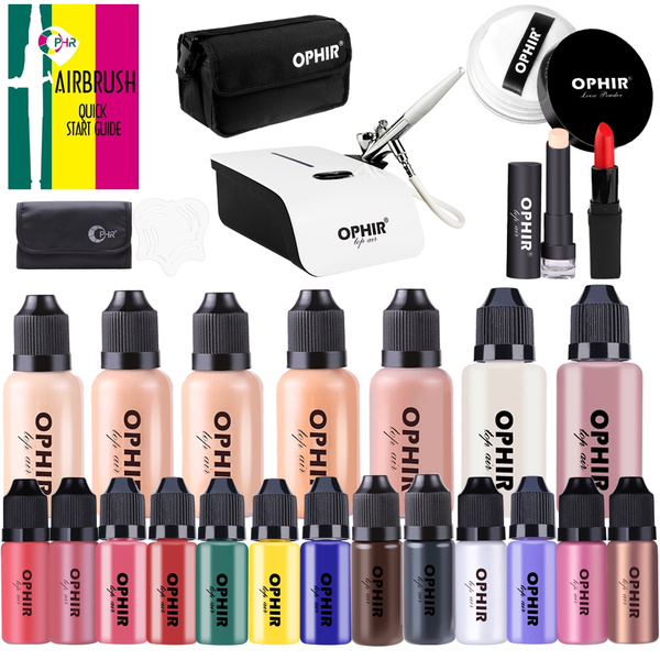 OPHIR Complete Airbrush Makeup Set 0.3mm Airbrush Makeup System