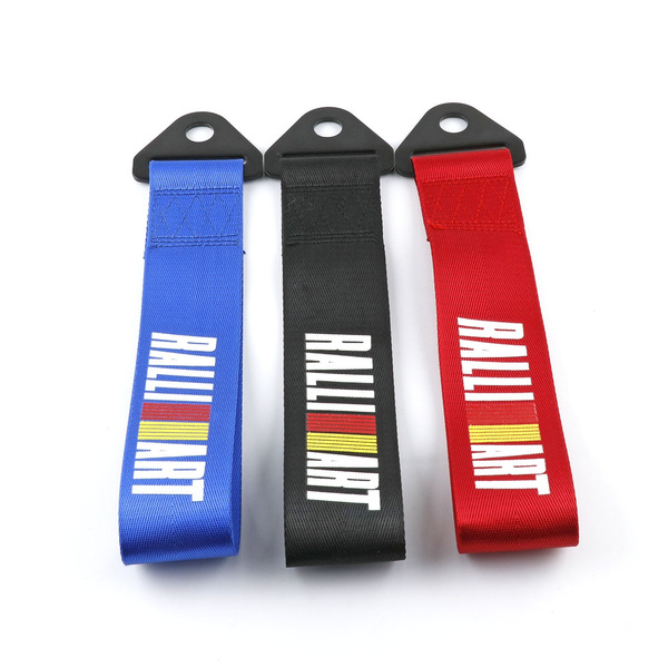 JDM High Strength RALLIART Racing car tow strap/tow ropes/Hook/Towing ...