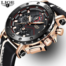 LIGE New Mens Watches Top Brand Luxury Men's Military Sports Watch Men's Waterproof Quartz Watch Male Clock Relogio Masculino + Gifts Box