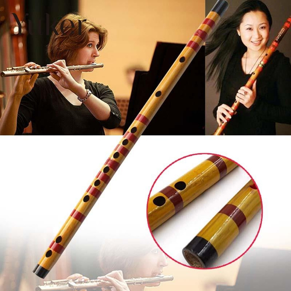 Beginner F Key G Key Bamboo Flute Traditional Chinese Wind Instrument With Red String Musical Instruments Dj Ecog Woodwind