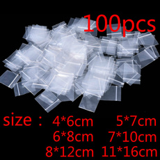 Mini Zip Lock Baggies Plastic Packaging Bags Small Plastic Zipper Bag Ziplock Bag (Size: 4*6cm 5*7cm 6*8cm 7*10cm 8*12cm 11*16cm, Color: Transparent)