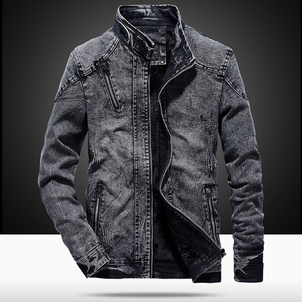 Colored jean store jackets mens