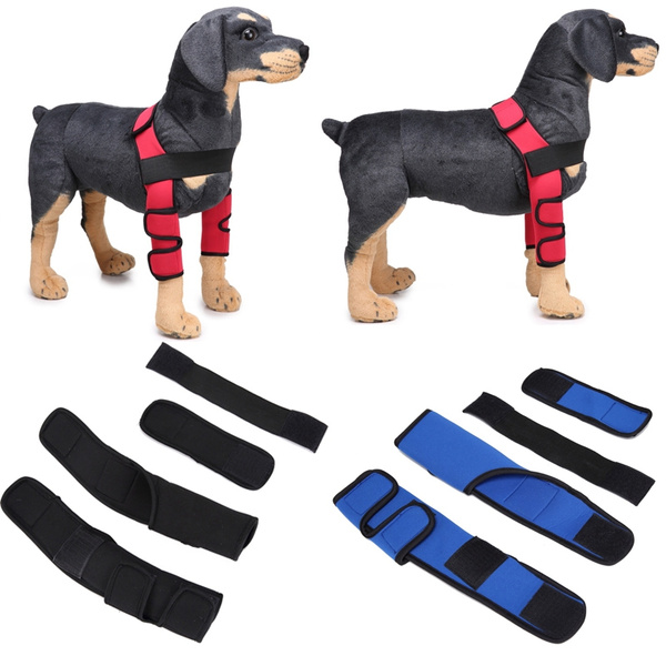 1 Pair Of Dog Leg Wraps Protects Dog Elbow Protector Leg Wounds 